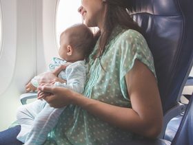 هل الطفل الرضيع له تذكرة طيران