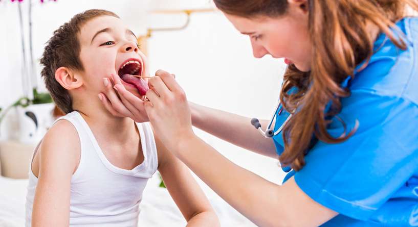 علاج التهاب اللوزتين عند الاطفال بدون مضاد
