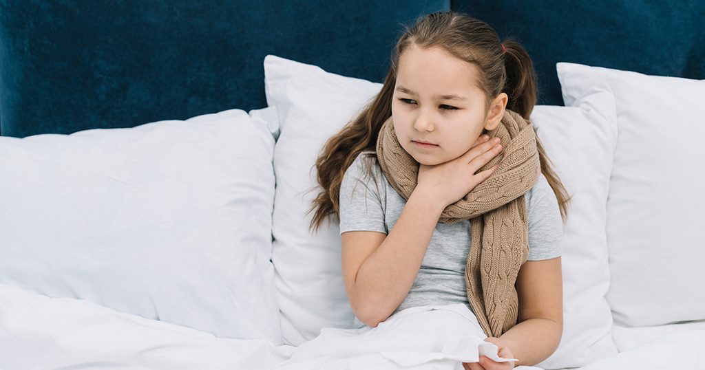 علاج التهاب اللوزتين عند الاطفال بدون مضاد