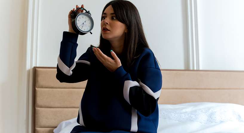 الأرق عند الحامل في الشهور الأخيرة