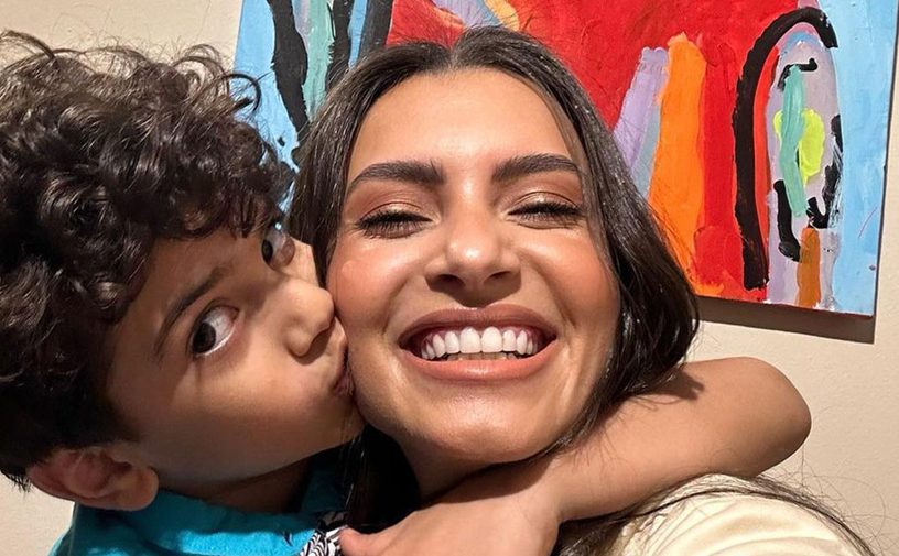 كارمن سليمان تحتفل بعيد ميلاد ابنها