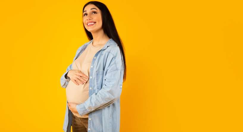 ارتفاع الجنين أعلى البطن في الشهر التاسع