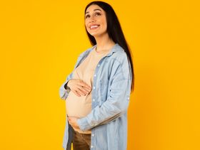 ارتفاع الجنين أعلى البطن في الشهر التاسع