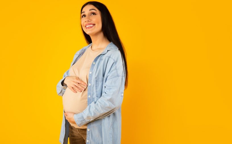 ارتفاع الجنين أعلى البطن في الشهر التاسع