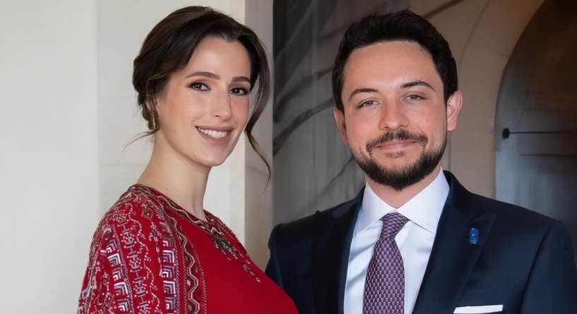 الأمير حسين والأميرة رجوة