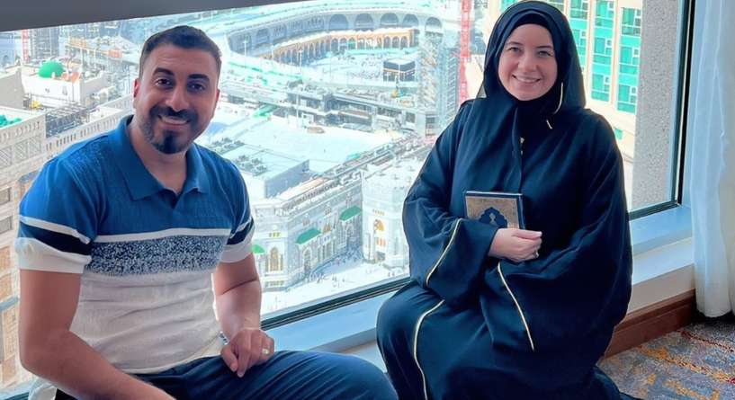 جهاد المحلاوي تفاجئ الجميع بإعلان حملها من أقدس بقاع الأرض
