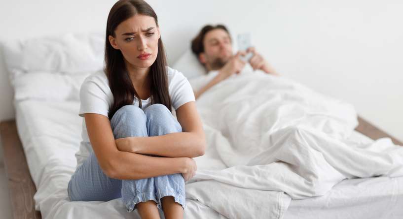 هل الزوج يلاحظ سواد المنطقة​