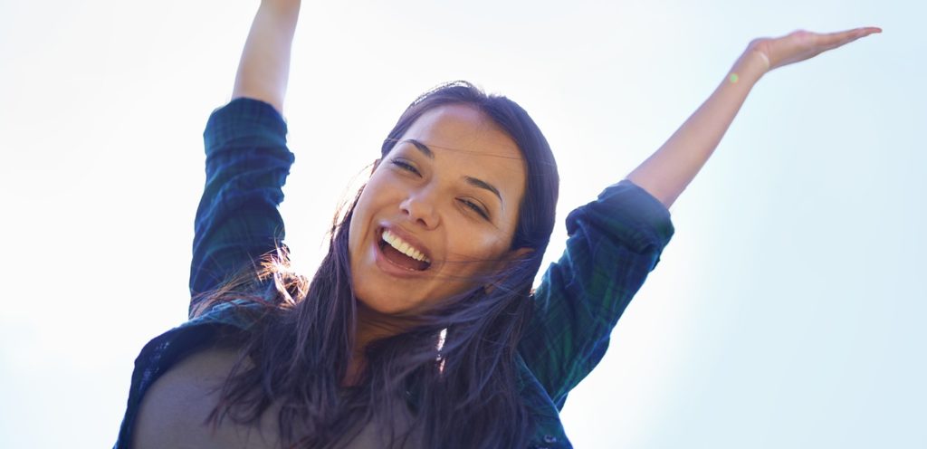 امرأة سعيدة