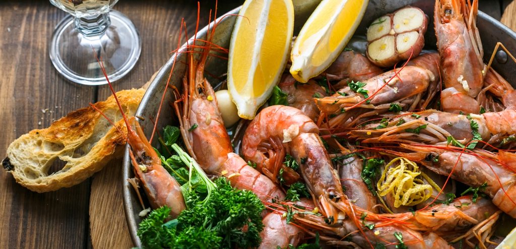 طبق من الروبيان