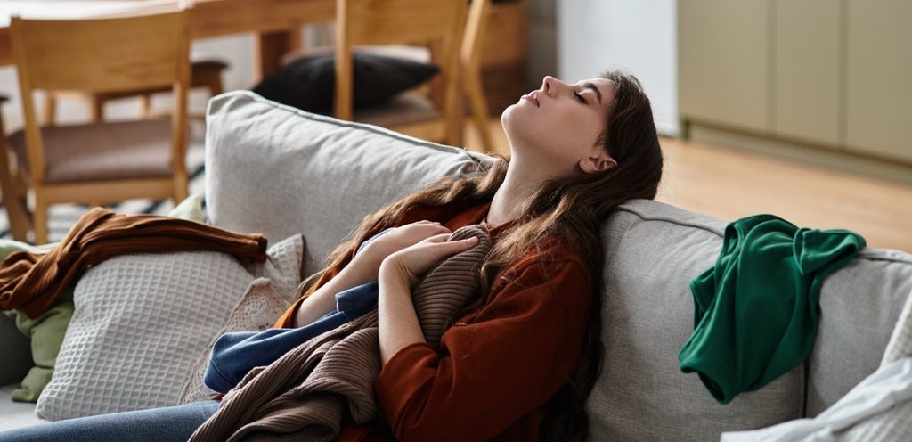 امرأة متعبة