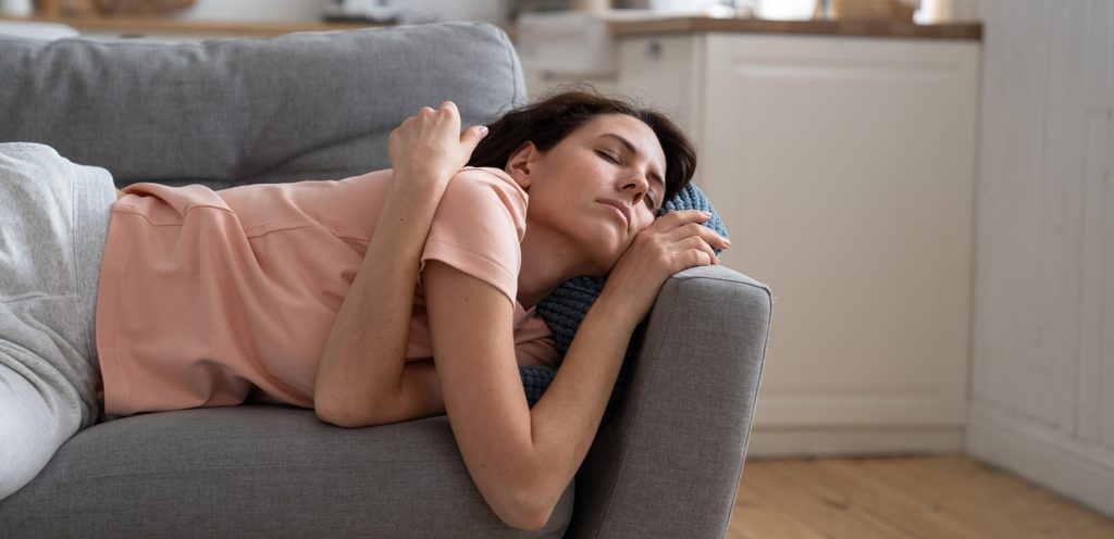 امرأة متعبة