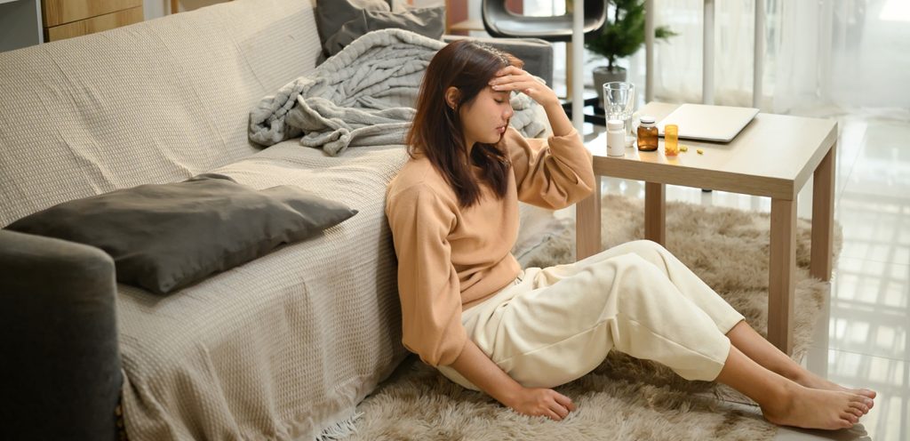 امرأة متعبة