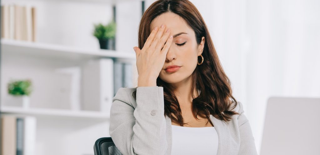 امرأة متعبة