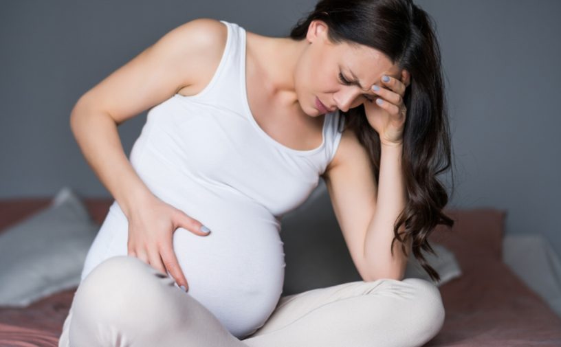 حركة الجنين قوية ومؤلمة في الشهر التاسع