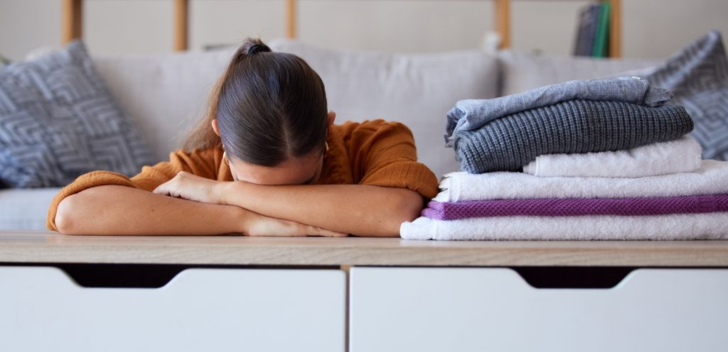 امرأة متعبة