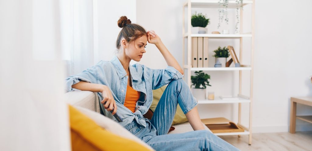 امرأة متعبة