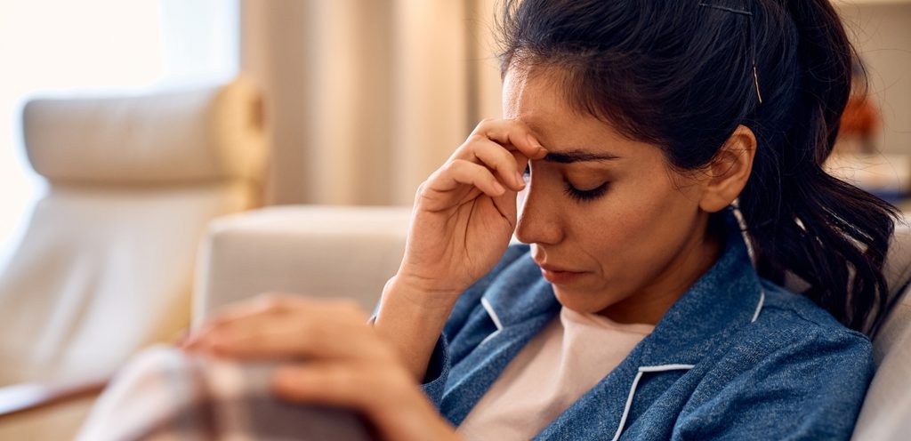 امرأة متعبة