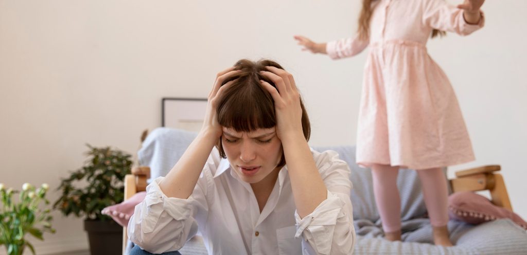 أم تشعر بالتعب