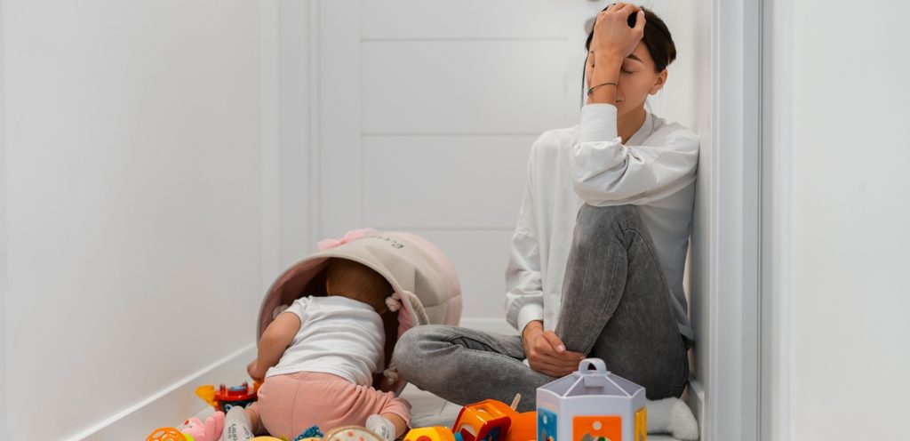 أم تشعر بالتعب