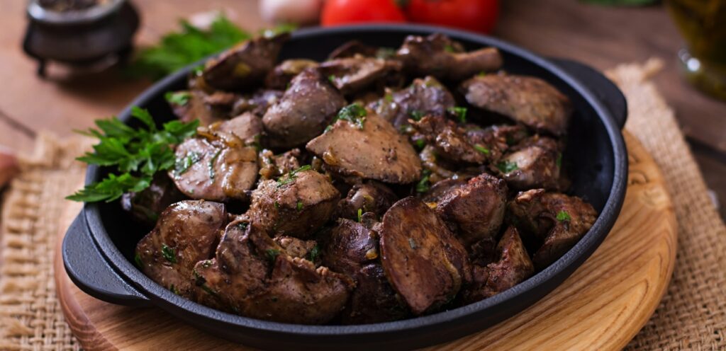 طبق من الكبدة