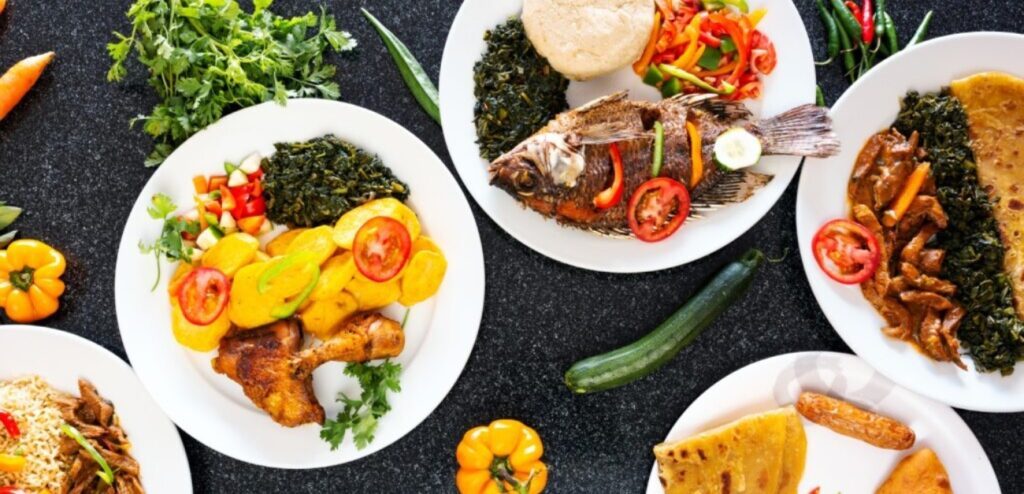 أطباق من الطعام