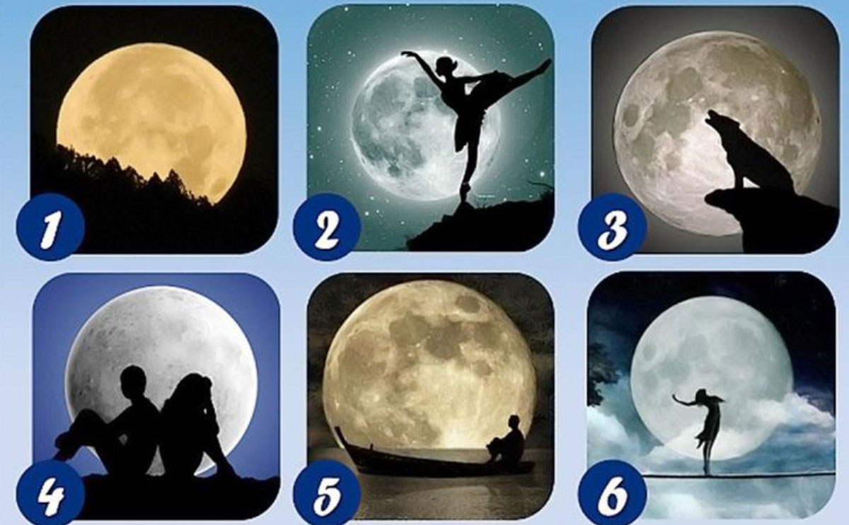 اختبار شخصية من خلال القمر في الصورة