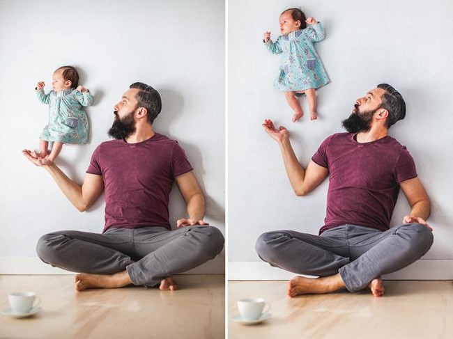 أفكار خدع بصرية لتصوير الطفل بدون فوتوشوب